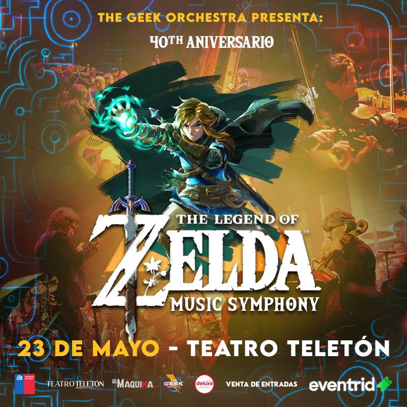 legend of zelda music symphony 40 aniversario - concierto en chile 2026
